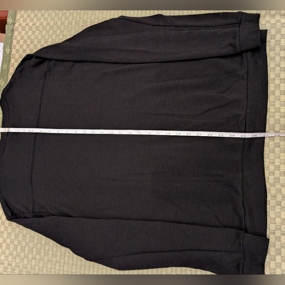 Alchemy Equipment Midweight Merino Wool Sweatshirt Black Men's Size XL - Picture 6 of 6